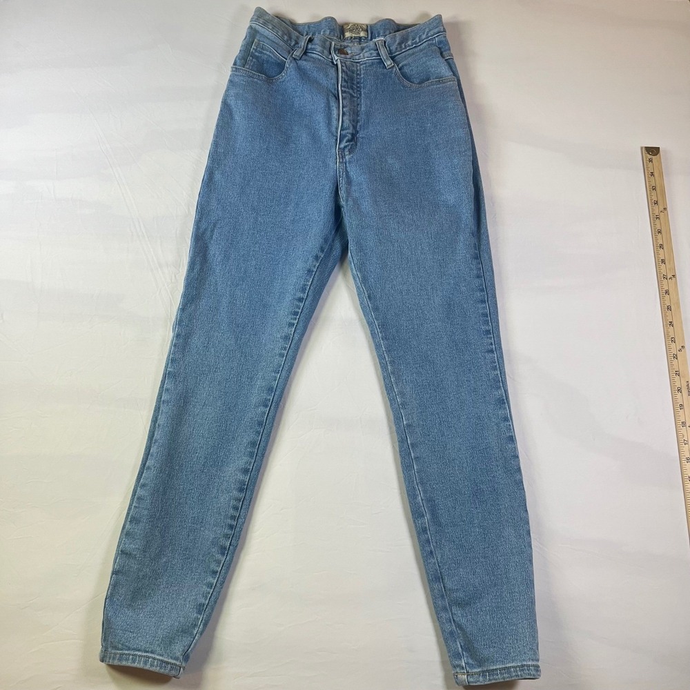 Denim Republic Womens Jeans High Rise Tapered Leg Light Wash 28